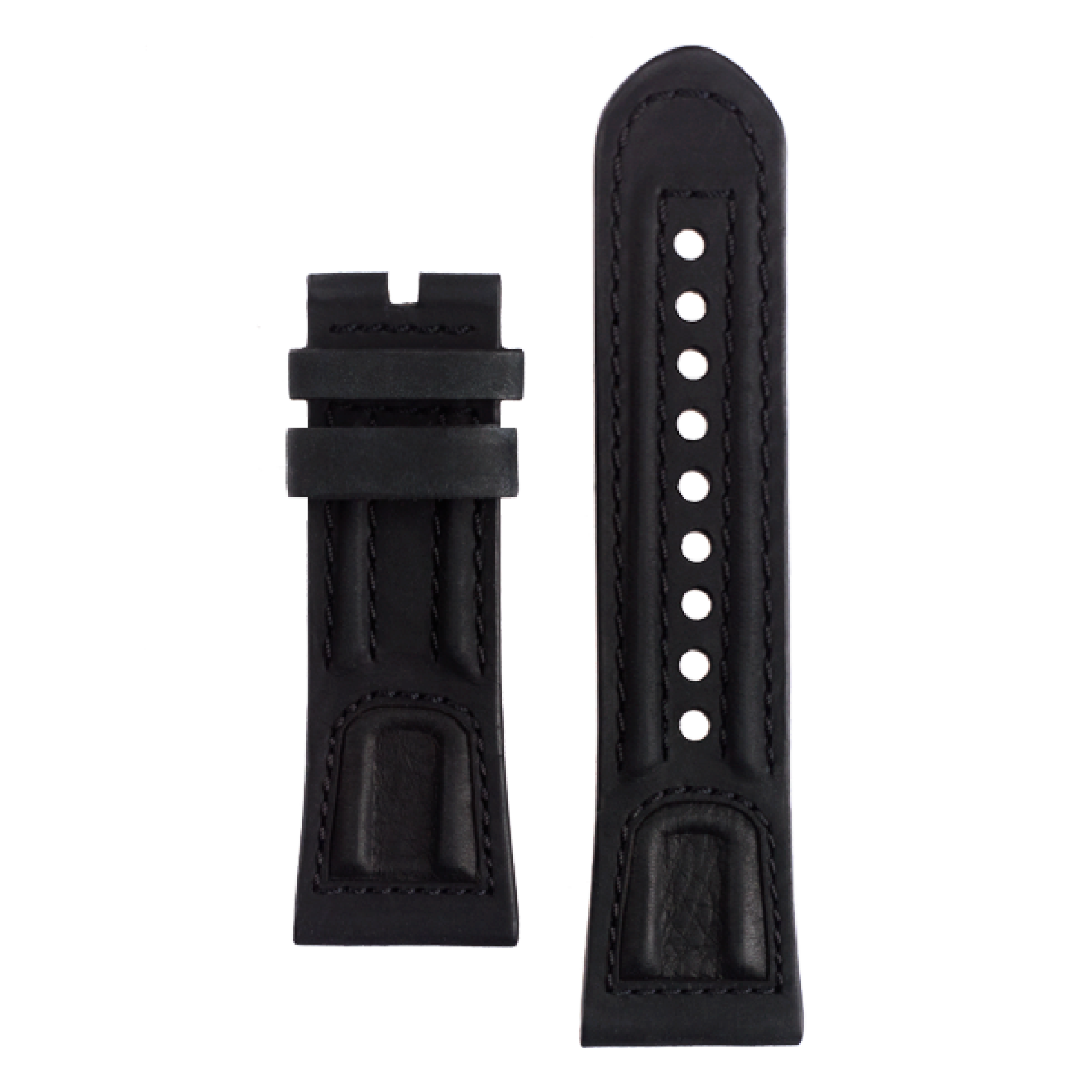 STRAP, Leather, Black with padding (P3C/01)