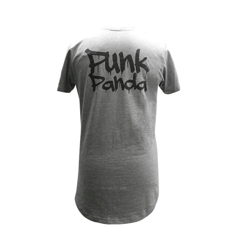 PUNK PANDA BY ROCKETBYZ T-Shirt Grey Melange