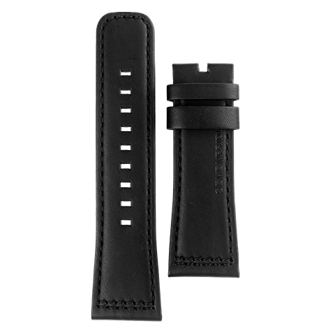 STRAP, Leather, Black with red stitcing (Q3/04)